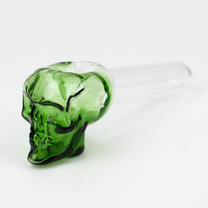 5" GLASS PIPE-SKULL [AC238]