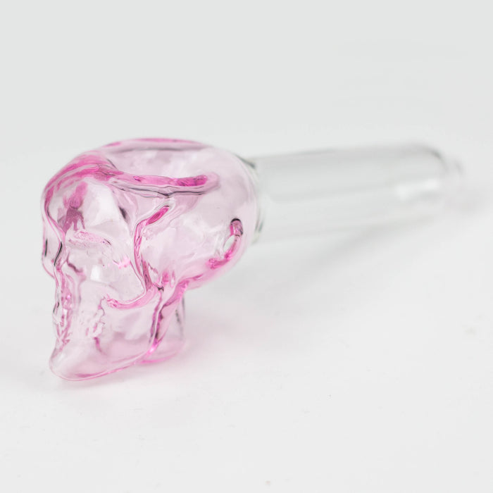 5" GLASS PIPE-SKULL [AC238]