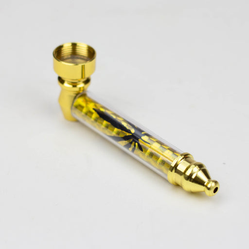 Metal Pipe Sparkle with Gold leaf Design Box of 24 [HX255K-1 Gold] Metal Canadian Distributor