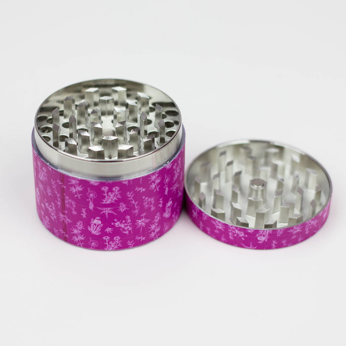Flower Stampede 4-Layer Pink Grinder Regular Grinder Flower Stampede