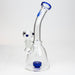10" bent neck tire diffuser glass bong Bongs ONE Blue