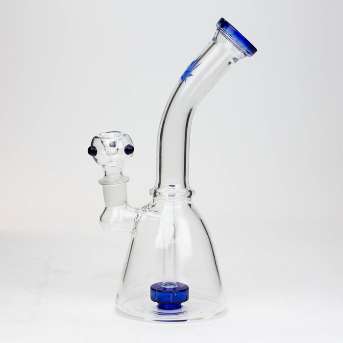 10" bent neck tire diffuser glass bong