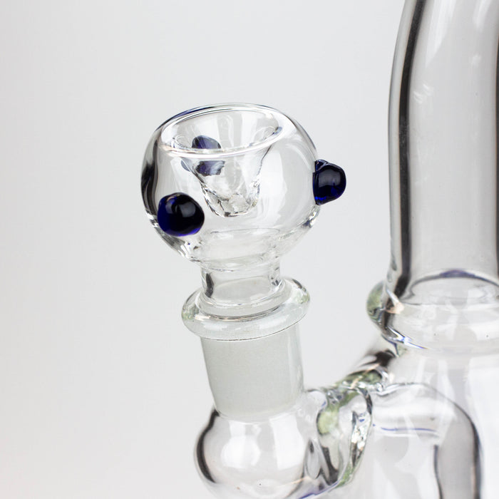 10" bent neck tire diffuser glass bong