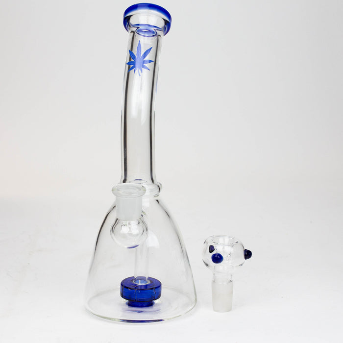 10" bent neck tire diffuser glass bong