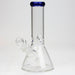 8" Classic beaker glass water bong Glass Bong ONE Blue