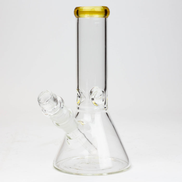 8" Classic beaker glass water bong Glass Bong ONE Gold