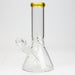 8" Classic beaker glass water bong Glass Bong ONE Gold