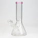 8" Classic beaker glass water bong Glass Bong ONE Pink
