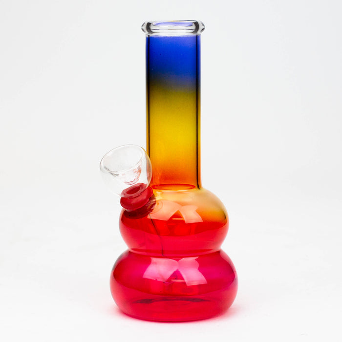 6" glass water bong-Jamaica Glass Bong ONE JM 318