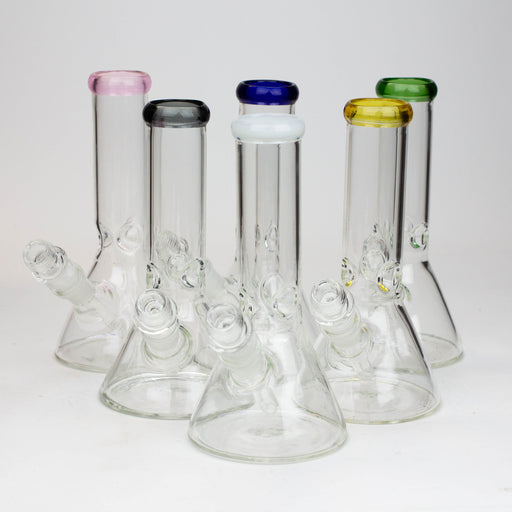 8" Classic beaker glass water bong Glass Bong ONE