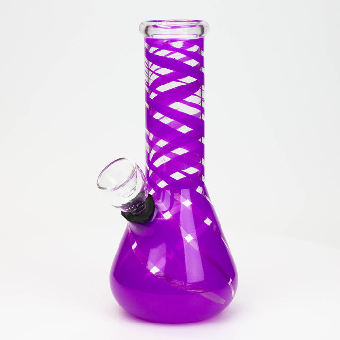 6" glass water bong Glass Bong ONE Purple