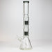 19" SPARK 7 mm double percolator glass water bong Glass Bong ONE
