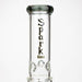 19" SPARK 7 mm double percolator glass water bong Glass Bong ONE