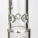 19" SPARK 7 mm double percolator glass water bong Glass Bong ONE