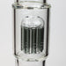 19" SPARK 7 mm double percolator glass water bong Glass Bong ONE