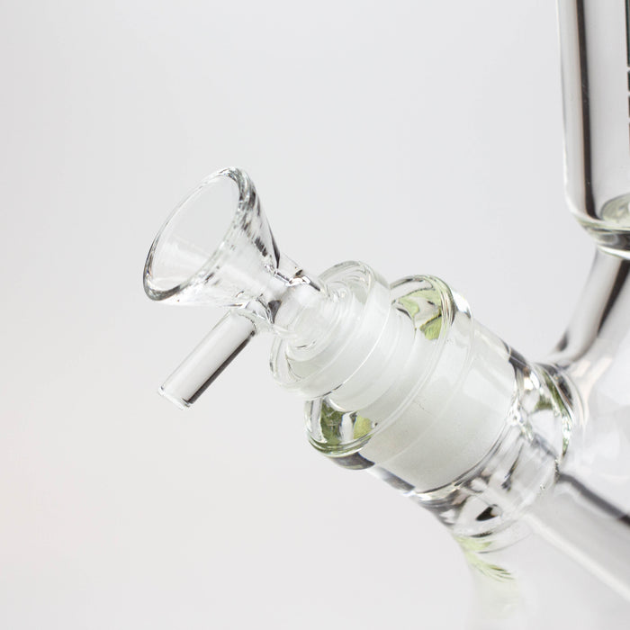 19" SPARK 7 mm double percolator glass water bong Glass Bong ONE