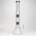 19" SPARK 7 mm double percolator glass water bong Glass Bong ONE