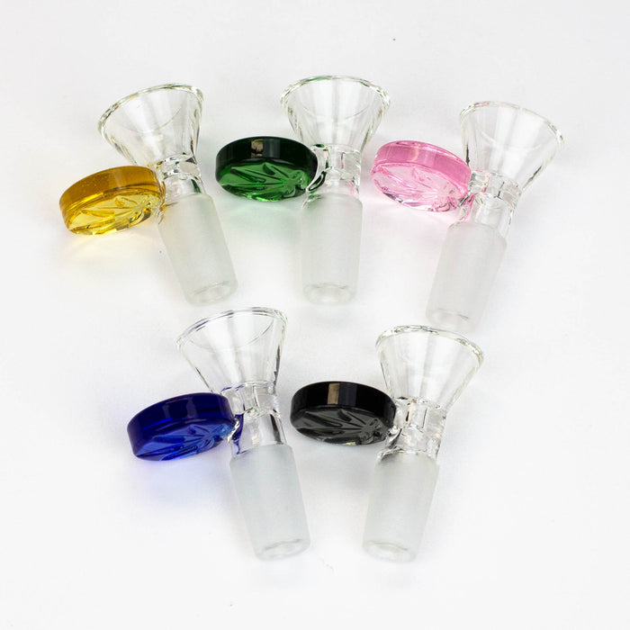Leaf stamped bowl for 14 mm female Joint Bowl · Popper ONE