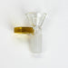 Leaf stamped bowl for 14 mm female Joint Bowl · Popper ONE Gold
