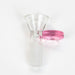 Leaf stamped bowl for 14 mm female Joint Bowl · Popper ONE Pink