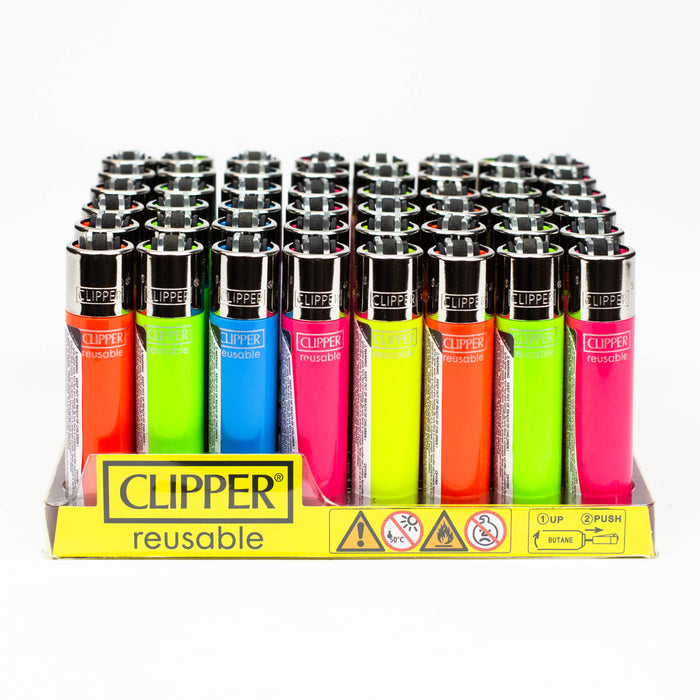 CLIPPER SOFT FLUORESCENT MEDIUM (5 Colors) LIGHTERS