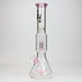 16" Infyniti showerhead percolator with Cone diffuser 7 mm glass bong Glass Bong ONE Pink