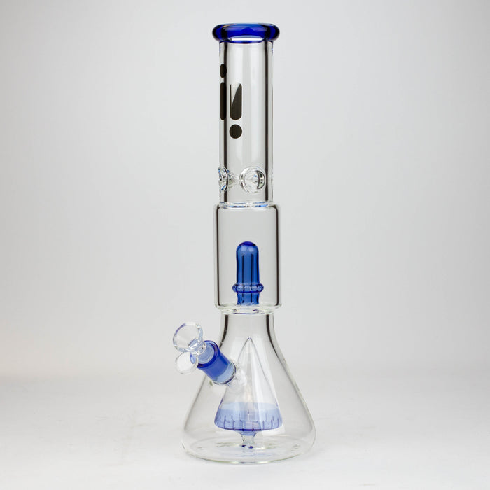 16" Infyniti showerhead percolator with Cone diffuser 7 mm glass bong Glass Bong ONE Blue