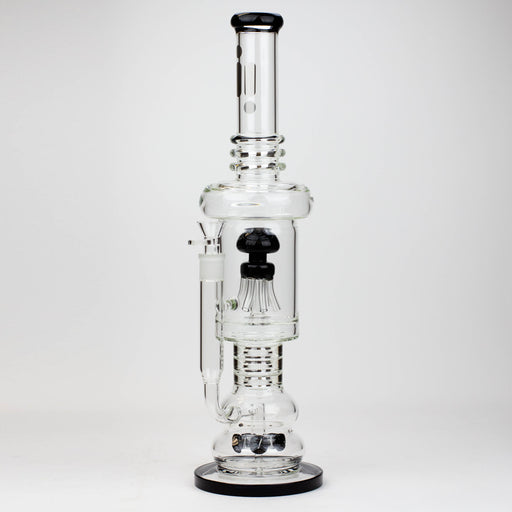 19" Infyniti 7mm flower Diff. and Reverse percolator glass bong Glass Bong ONE