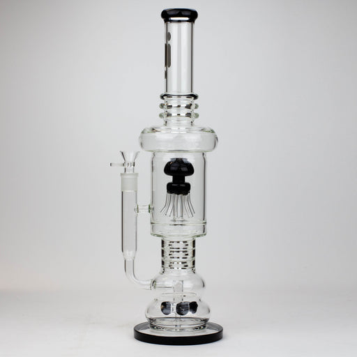 19" Infyniti 7mm flower Diff. and Reverse percolator glass bong Glass Bong ONE