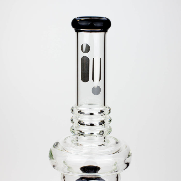 19" Infyniti 7mm flower Diff. and Reverse percolator glass bong Glass Bong ONE