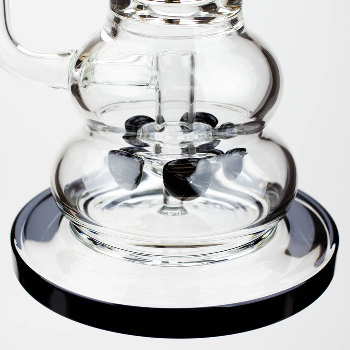 19" Infyniti 7mm flower Diff. and Reverse percolator glass bong Glass Bong ONE