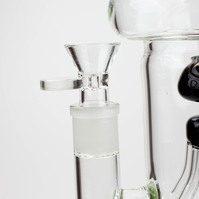 19" Infyniti 7mm flower Diff. and Reverse percolator glass bong Glass Bong ONE