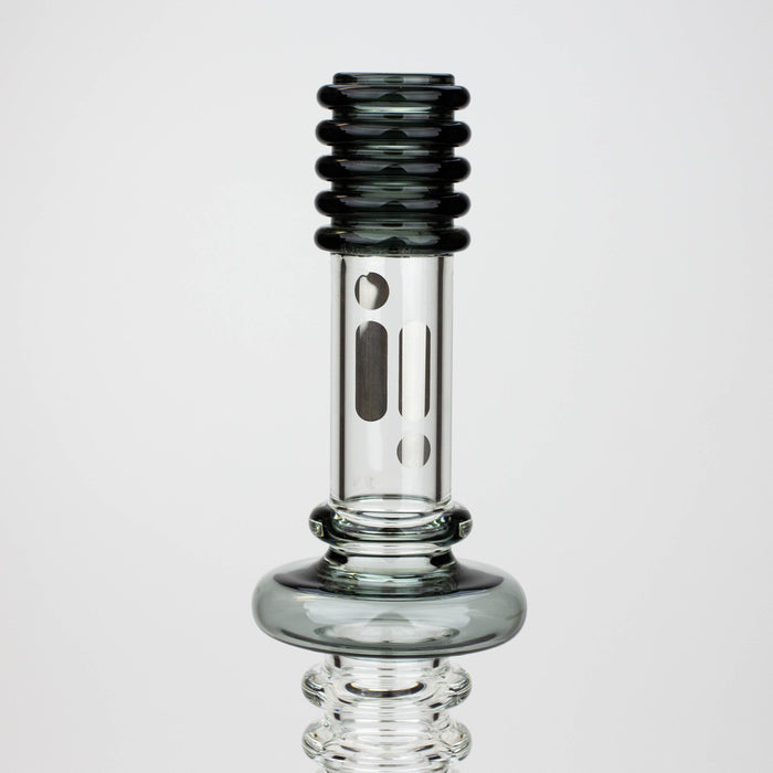 18.5" Infyniti Double ring glass water bong Glass Bong ONE