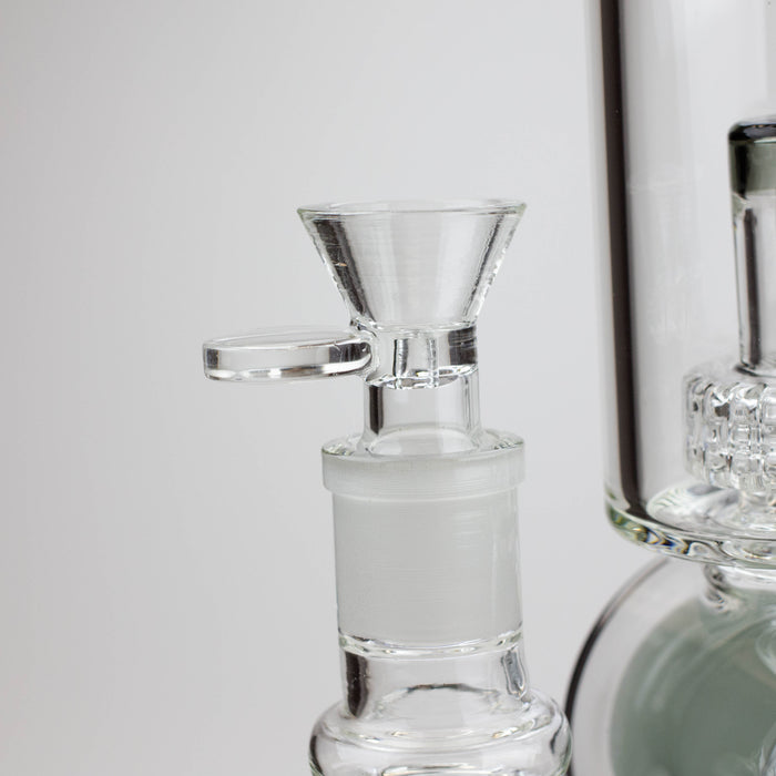 18.5" Infyniti Double ring glass water bong Glass Bong ONE