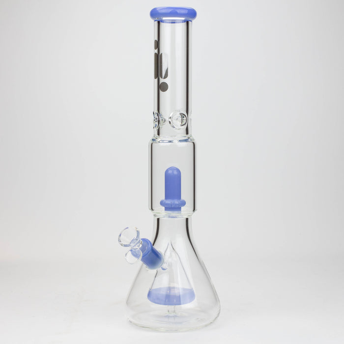 16" Infyniti showerhead percolator with Cone diffuser 7 mm glass bong Glass Bong ONE Jade Blue
