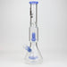 16" Infyniti showerhead percolator with Cone diffuser 7 mm glass bong Glass Bong ONE Jade Blue