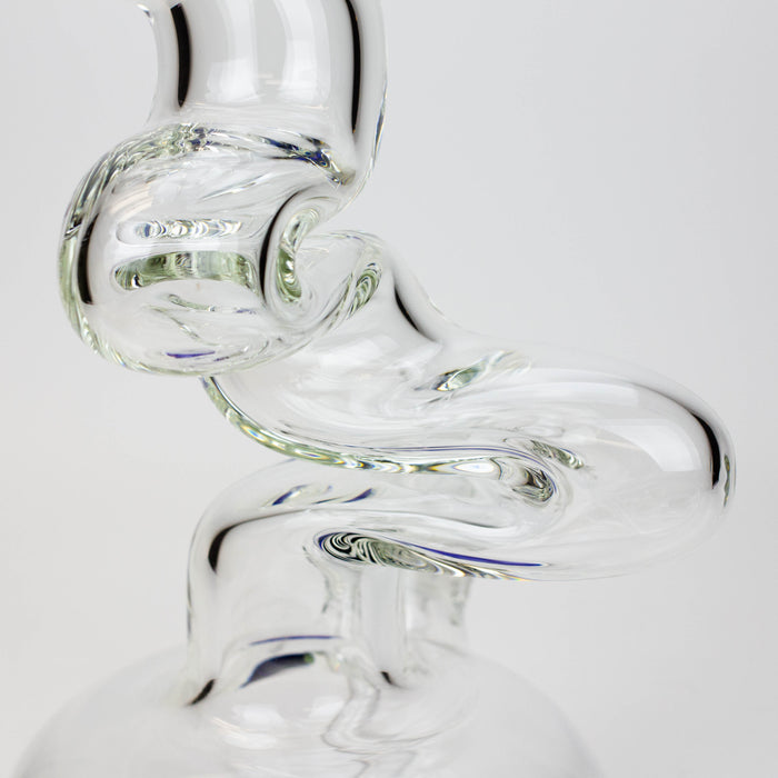 17.5" Infyniti 7mm Zig-zag glass bong