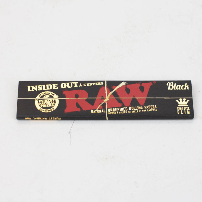 RAW Black Inside Out King slim Rolling Paper