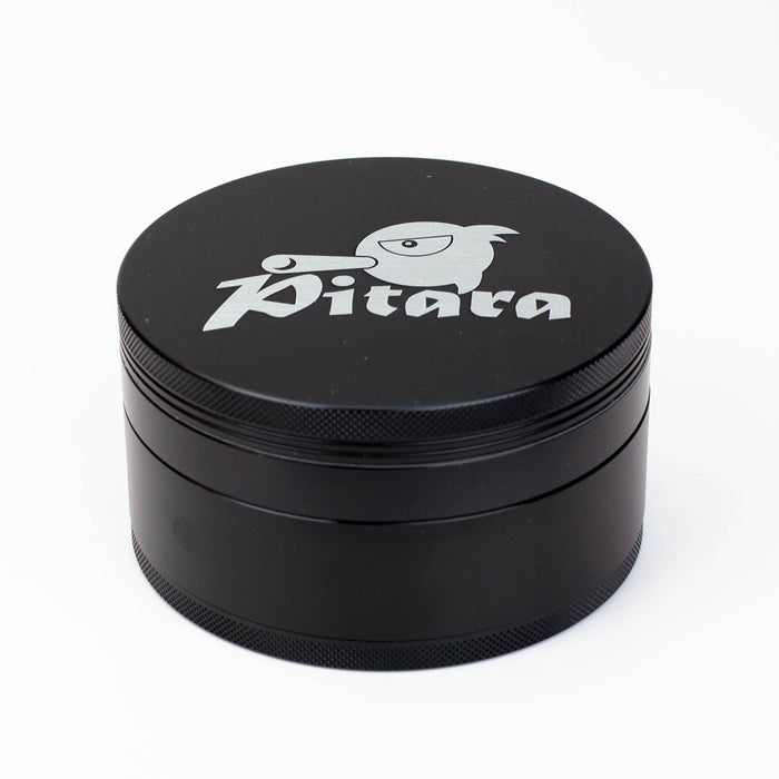 Smoke Pitara - ALUMINUM X-LARGE (100 mm) HERB GRINDER Regular Grinder Smoke Pitara Black