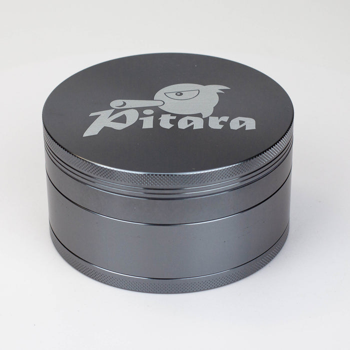 Smoke Pitara - ALUMINUM X-LARGE (100 mm) HERB GRINDER Regular Grinder Smoke Pitara Grey
