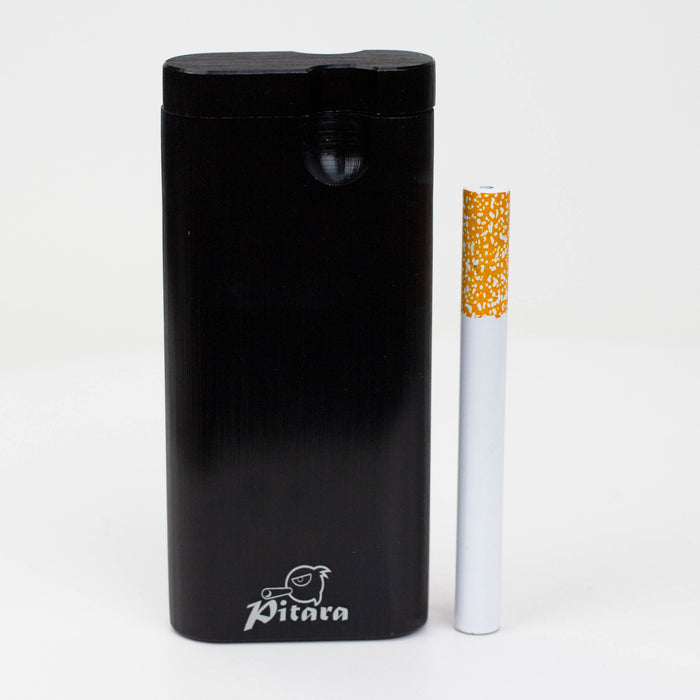 Smoke Pitara - ALUMINUM SMOKING DUGOUT Dugout Smoke Pitara Black Large