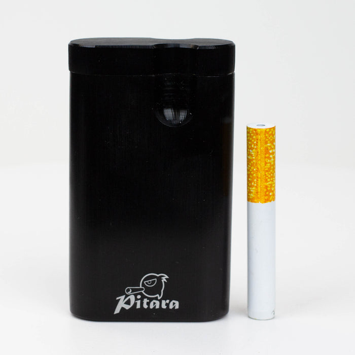 Smoke Pitara - ALUMINUM SMOKING DUGOUT Dugout Smoke Pitara Black Small