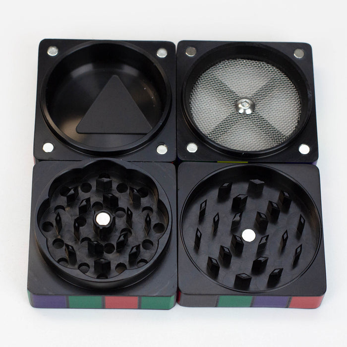 Infyniti Aluminium 50 x50 mm cube 4 parts Grinder ( GR1025 ) Regular Grinder ONE