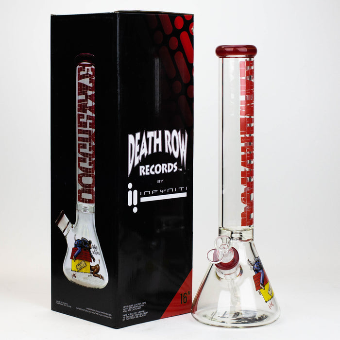 DEATH ROW-15.5" 7 mm Glass water bong by Infyniti [DOGGYSTYLE] Glass Bong ONE