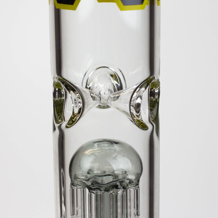 PROTECT YA NECK-15.5" 7 mm tree arm percolator glass bong [Logo] Glass Bong ONE