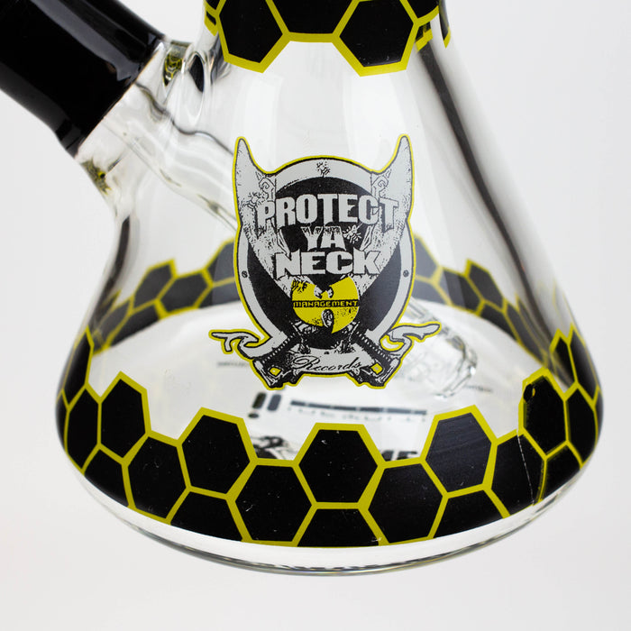 PROTECT YA NECK-15.5" 7 mm tree arm percolator glass bong [Logo] Glass Bong ONE