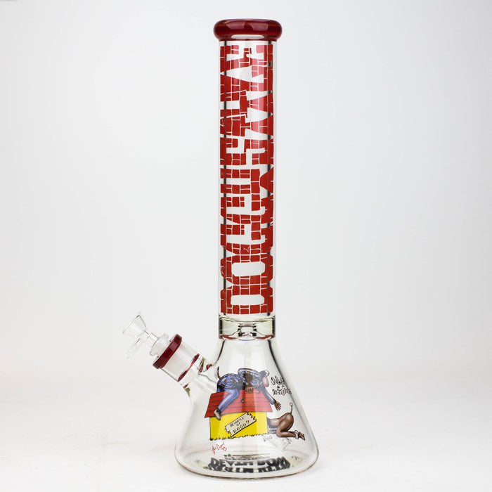 DEATH ROW-15.5" 7 mm Glass water bong by Infyniti [DOGGYSTYLE] Glass Bong ONE