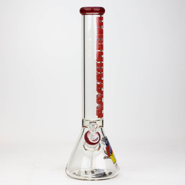 DEATH ROW-15.5" 7 mm Glass water bong by Infyniti [DOGGYSTYLE] Glass Bong ONE