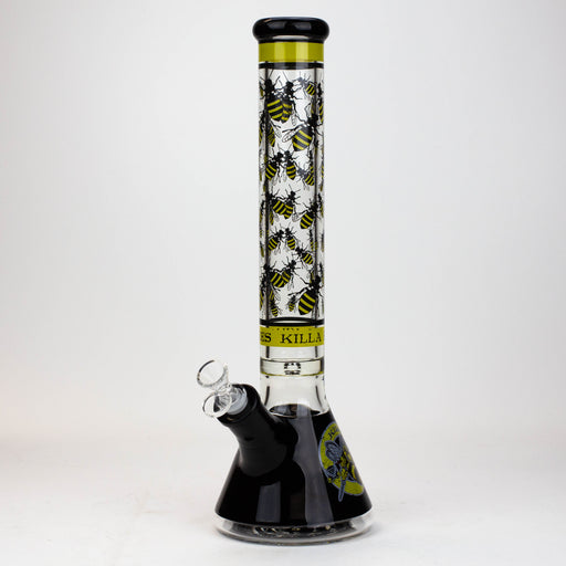 PROTECT YA NECK-15.5" 7 mm Glass water bong by Infyniti [Killa Bees] Bongs ONE