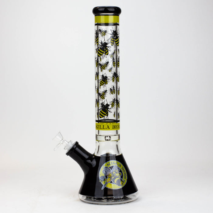 PROTECT YA NECK-15.5" 7 mm Glass water bong by Infyniti [Killa Bees] Glass Bong ONE